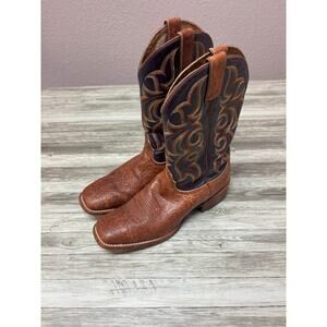 Nocona Brown Leather Western Cowboy Boots - Women's 9.5